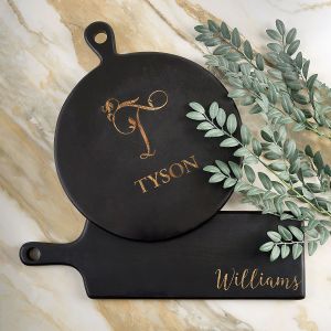 Black Personalized Cutting Board