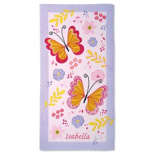 Butterflies Personalized Towel