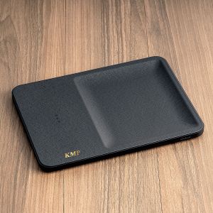 Monogrammed Courant Charging Tray