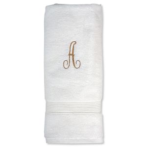 White Monogrammed Hand Towels