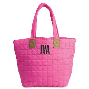 Ezra Personalized Magenta Tote - Monogram