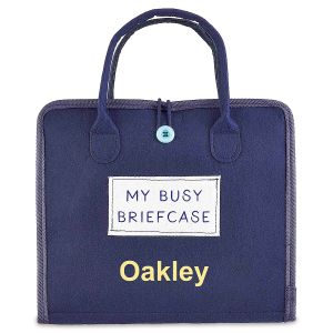 Blue My Busy Personalized Briefcase