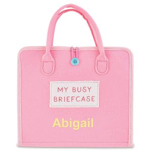 Pink My Busy Personalized Briefcase