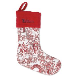 Red Nutcracker Personalized Quilted Stocking