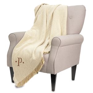 Dotted Diamond Personalized Woven Throw