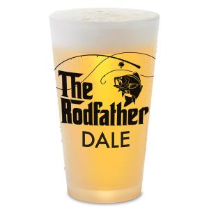 The Rodfather Personalized Frosted Pint Glass