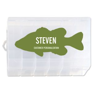 Fish Motif Personalized Tackle Box  - Own Choice