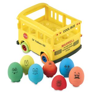 Lil Yolkers Pull Back Personalized Bus