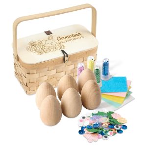 Egg Painting Kit in a Personalized Basket