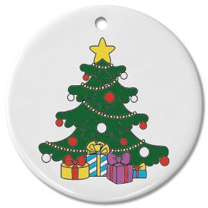 Christmas Tree Color Your Own Ornament