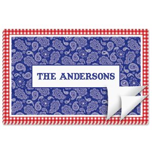 4th of July BBQ Personalized Placemat Pad
