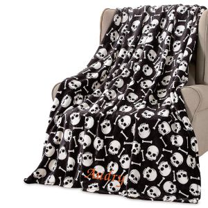 Skull & Bones Personalized Throw