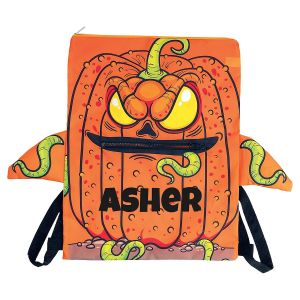 Orange Personalized Trick or Treat Backpack