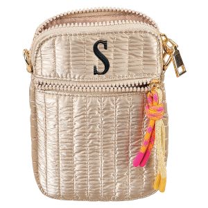 Gold Crossbody Bag - 1-2 Initials