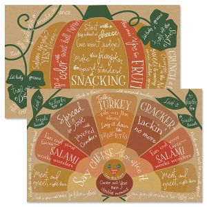 Fall Charcuterie Cheat Double-Sided Placemat