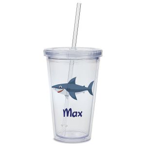 Shark Acrylic Personalized Beverage Cup