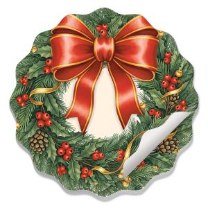 Holiday Wreath Paper Placemat Pad