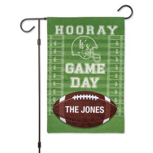 Game Day Personalized Garden Flag