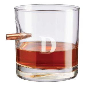 BenShot Bullet Personalized Rocks Glass