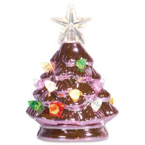 Pink Mini Metallic LED Tree