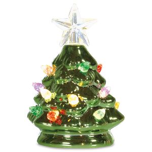 Green Mini Metallic LED Tree