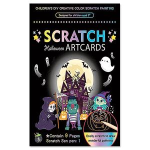 Halloween Scratch Art Cards