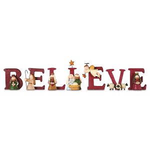 Believe Nativity Figurines