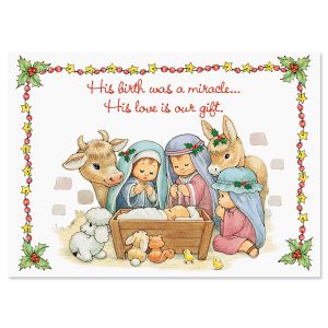 His Love Is Our Gift Christmas Cards - Personalized