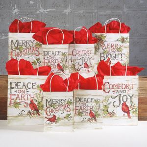 Christmas Cardinals Gift Bags