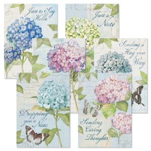 Hydrangea Thinking of You Greeting Cards Value Pack