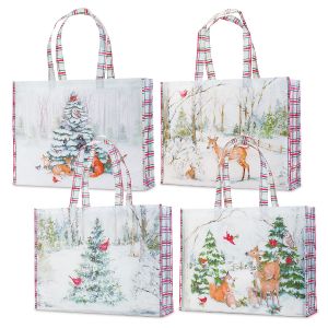 Peaceful Forest Large Shopping Totes