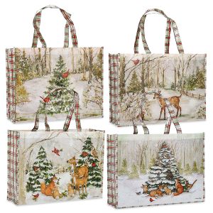 Peaceful Forest Large Shopping Totes