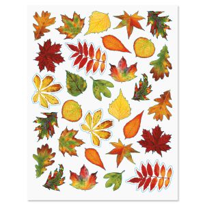 Painted Leaves Stickers