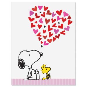 Snoopy Hearts Note Cards