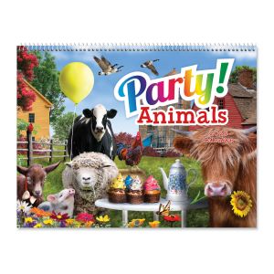 Party Animals Wall 2026 Calendar