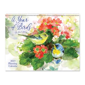 2027 A Year of Birds Big Grid Planning Calendar