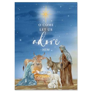 Animal Nativity Christmas Cards - Nonpersonalized