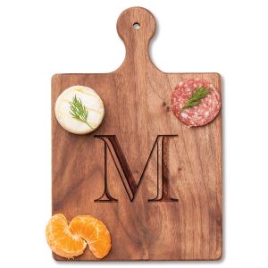 Charcuterie Artisan Black Walnut Board - Initial