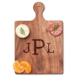 Charcuterie Artisan Black Walnut Board - 3 Initials