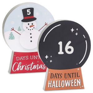 Reversible Holiday Countdown Sign