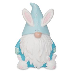Blue Easter Bunny Gnome Figurine