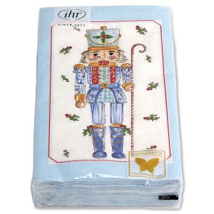 Blue Nutcracker Holiday Guest Towels