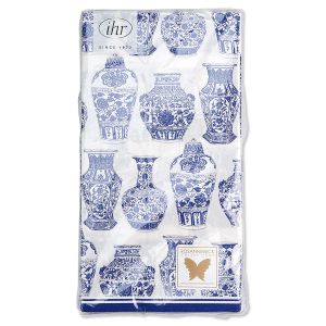 Blue & White Urns Guest Towels
