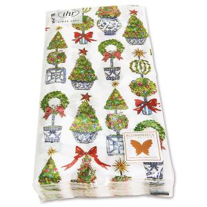 Topiary Trees Holiday Guest Towels