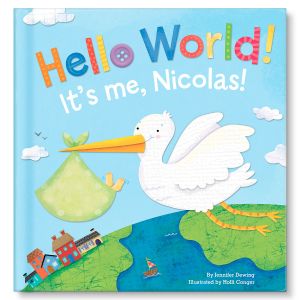 Hello World! Personalized Boardbook for Boys