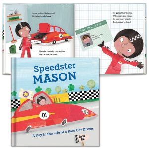 A Day in the Life of A Race Car Driver Personalized Storybook