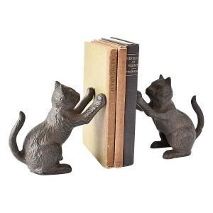 Cat Pair Bookends