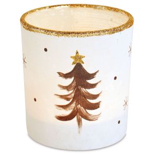 Flare Glass Tree Tealight Holder