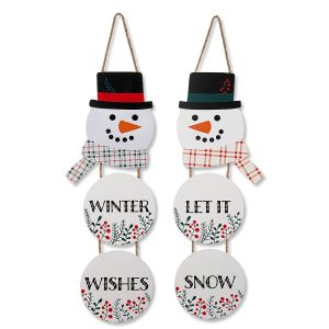 Hanging Snowman Wall Décor