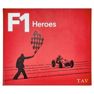 F1 Heroes Personalized Red Leather-bound Book
